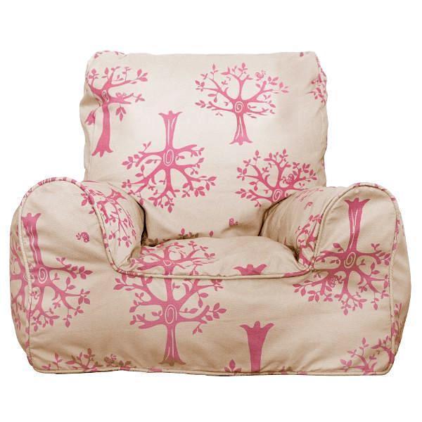 Orchard Pink Bean Chair