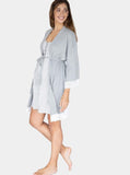 3-Piece Maternity Hospital Pack Set: Nursing nightie + Robe + Baby wrap