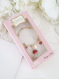 Claris: The Chicest Mouse In Paris™ Holiday Heist Charm Bracelet - Pink Poppy Australia