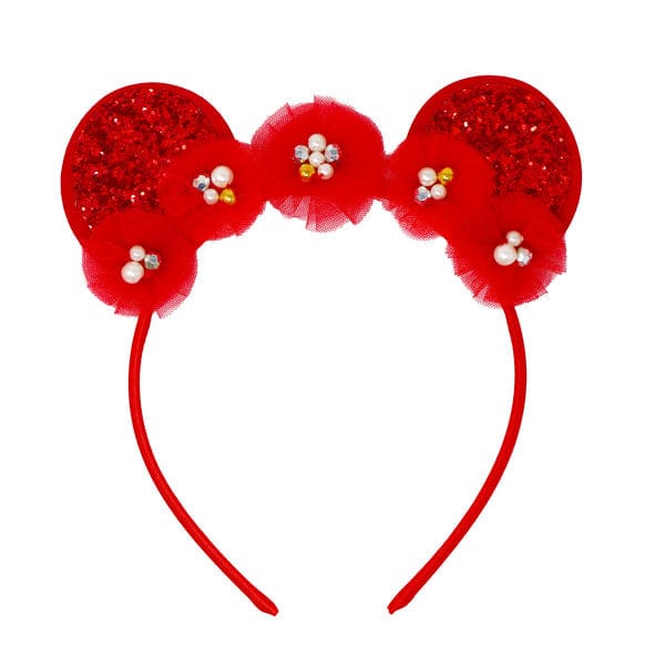 Claris: The Chicest Mouse In Paris™ Ears Holiday Heist Headband - Pink Poppy Australia