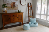 Raindrops Bean Chair - Aqua Blue