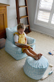 Raindrops Bean Chair - Aqua Blue