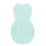 teal stars sleepea 5-second swaddle sack