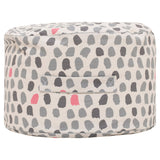 Splotches Ottoman - Pink & Grey