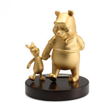 ROYAL SELANGOR - WINNIE THE POOH Gilt Pooh & Piglet Figure LIMITED EDITION