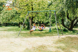 Plum Jupiter Metal Double Swing with Glider