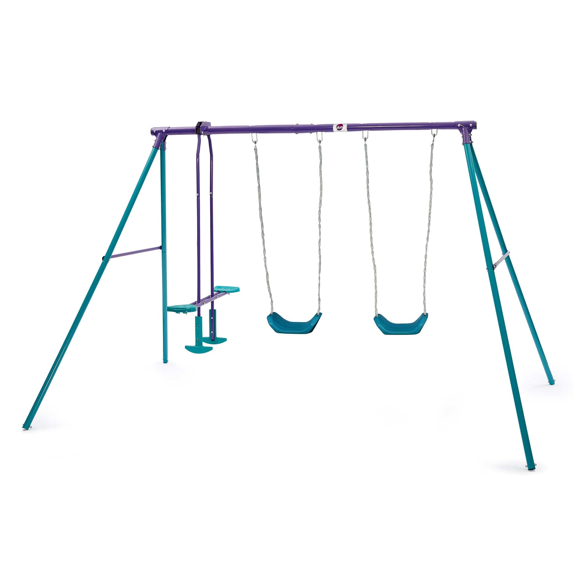 Plum Jupiter Metal Double Swing with Glider