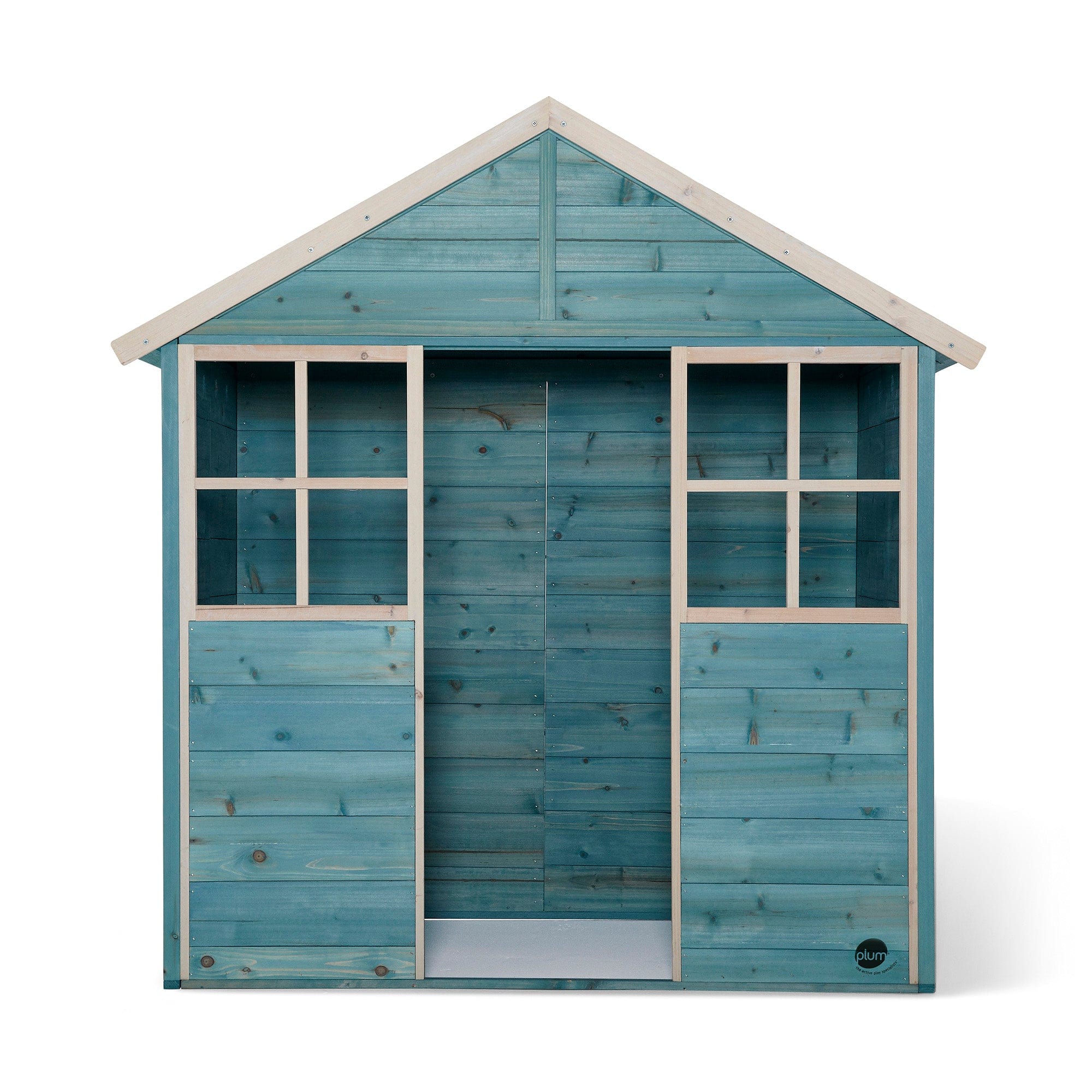 Plum wooden Garden Hut - Teal  cubby house-0