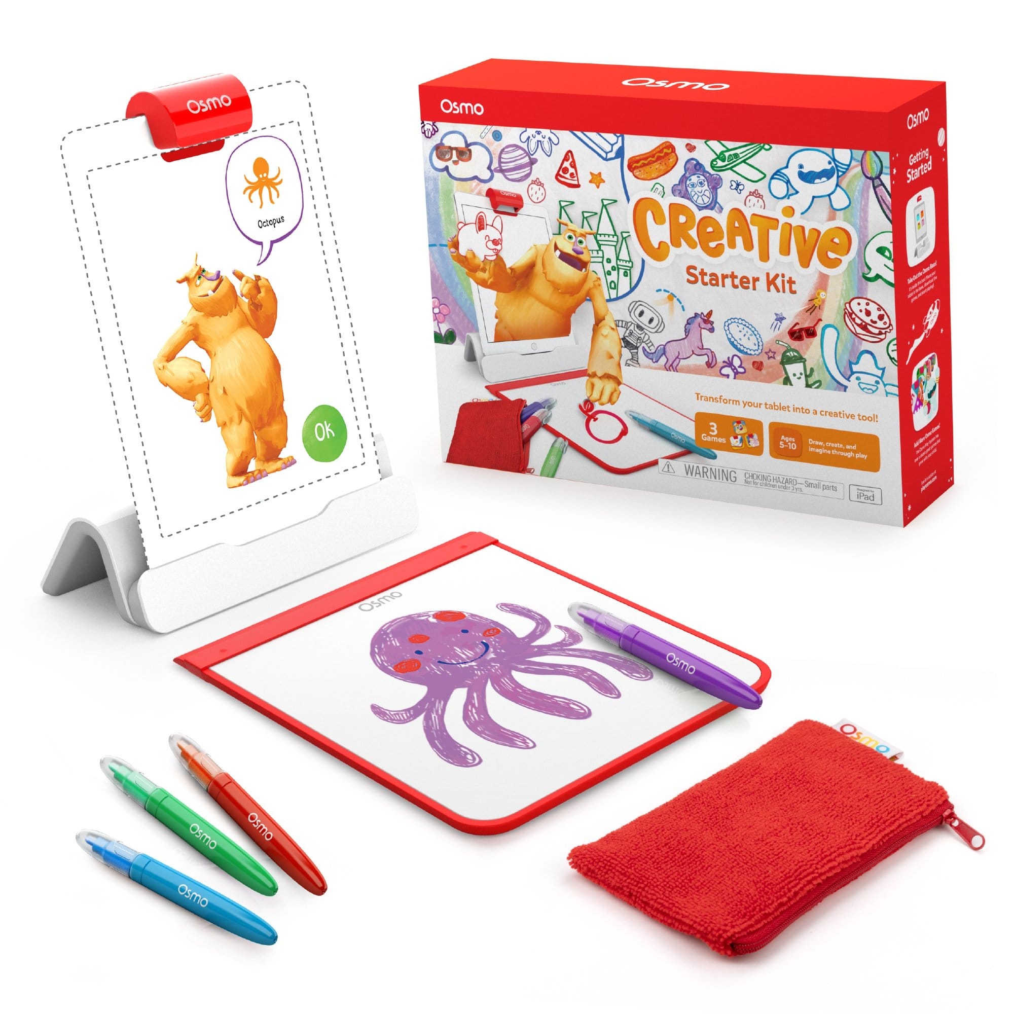 Osmo Creative Starter Kit for iPad for Ages 5-10 (Osmo Base included)