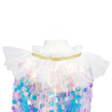 Shimmering Mermaid Sequinned Party Cape