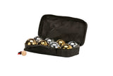 Deluxe 8 Metal Bowls Bocce/Petanque Game Set Gold & Silver