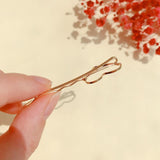 Gold Heart Hairpin (Handmade in Korea)