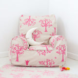 Orchard Pink Bean Chair