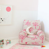 Orchard Pink Bean Chair