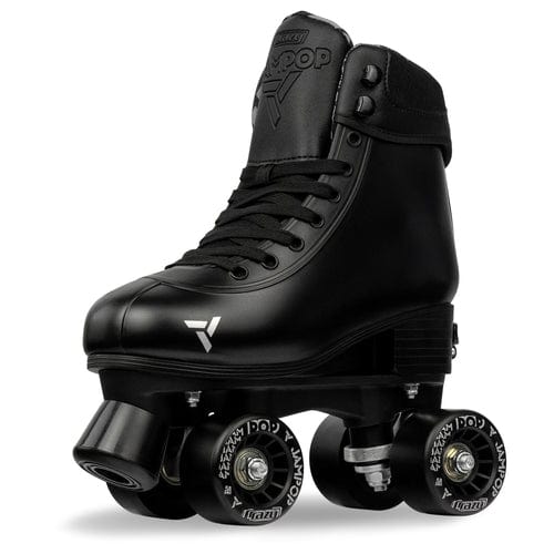 Crazy Skates JAM POP Size Adjustable Roller Skates - Black
