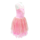 Pirouette Princess Dress with Rose Gold Glitter Print