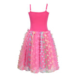 Rainbow Butterfly Dress Hot Pink