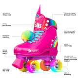 Crazy Skates Poppy Roller Skates - Pink