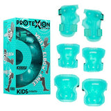 Crazy Skates Kids' Tri-Pack Knee, Wrist & Elbow Safety Pads - Teal