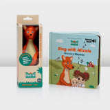 Mizzie The Kangaroo Gift Set with sound book 'Sing with Mizzie' and teething toy