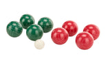 Deluxe 8 Resin Bowls Bocce Game Set Red & Green
