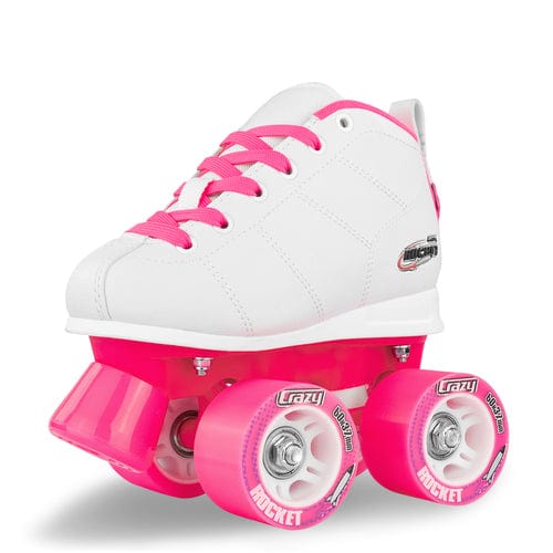 Rocket Jr. Roller Skates - White - Size EU30