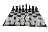 Giant Size Plastic Outdoor Chess Game Set w/Mat 1.5x1.5m