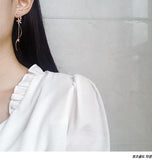 Wave Flower Earrings (Handmade in Korea)