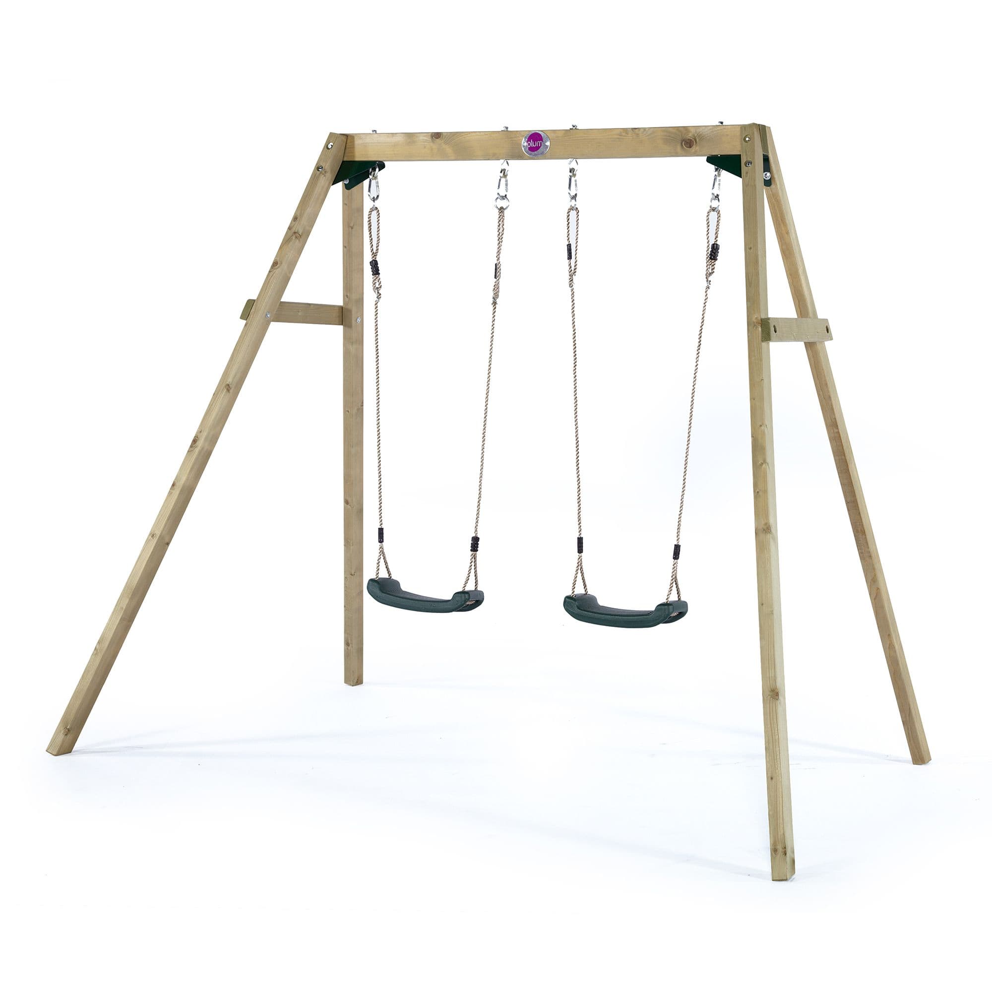 Plum® Wooden Double Swing Set
