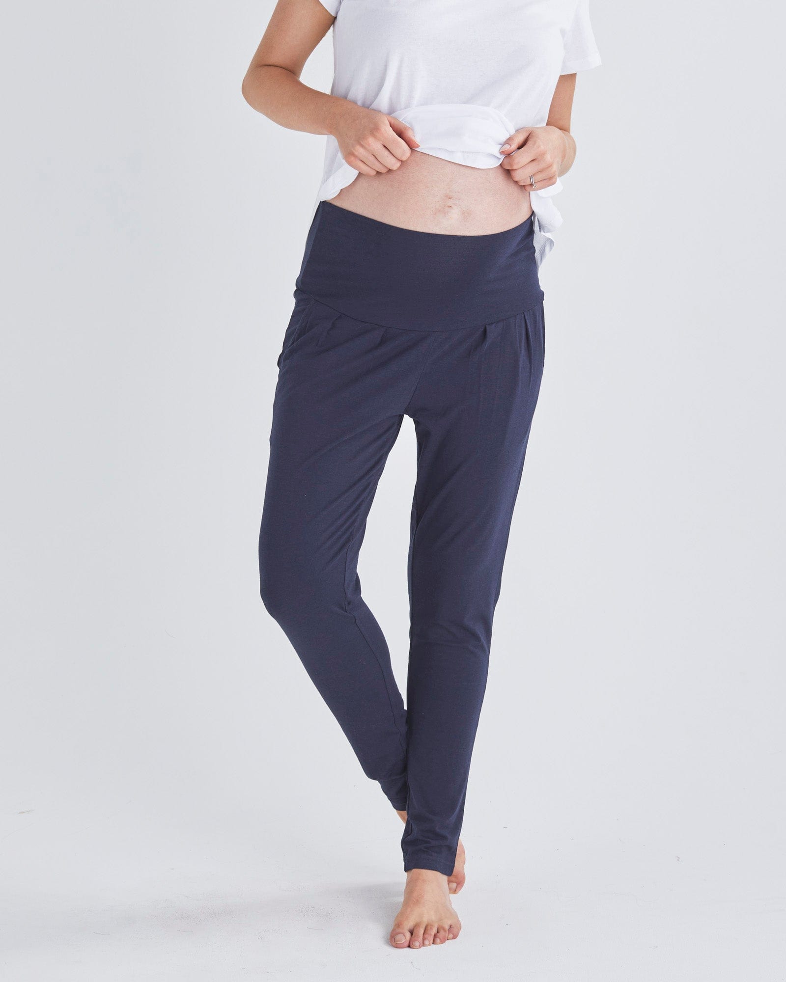 Eden Maternity Bamboo Lounge Pants in Navy