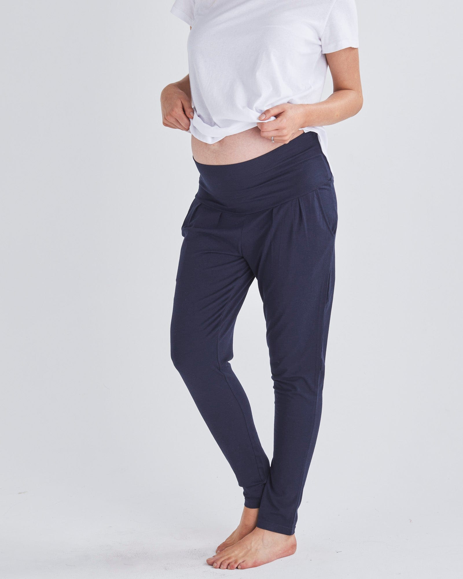 Eden  Maternity Bamboo Lounge Pants in Navy