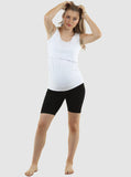 Black Maternity Bike Shorts (6535230947431)