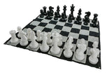 Giant Size Plastic Outdoor Chess Game Set w/Mat 1.5x1.5m