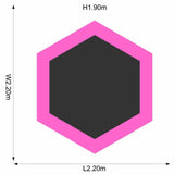 Plum® 7ft Junior Jumper Trampoline - Pink