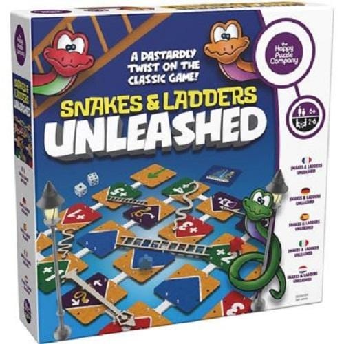 The Happy Puzzle Company Snakes and Ladders Unleashed Board Game