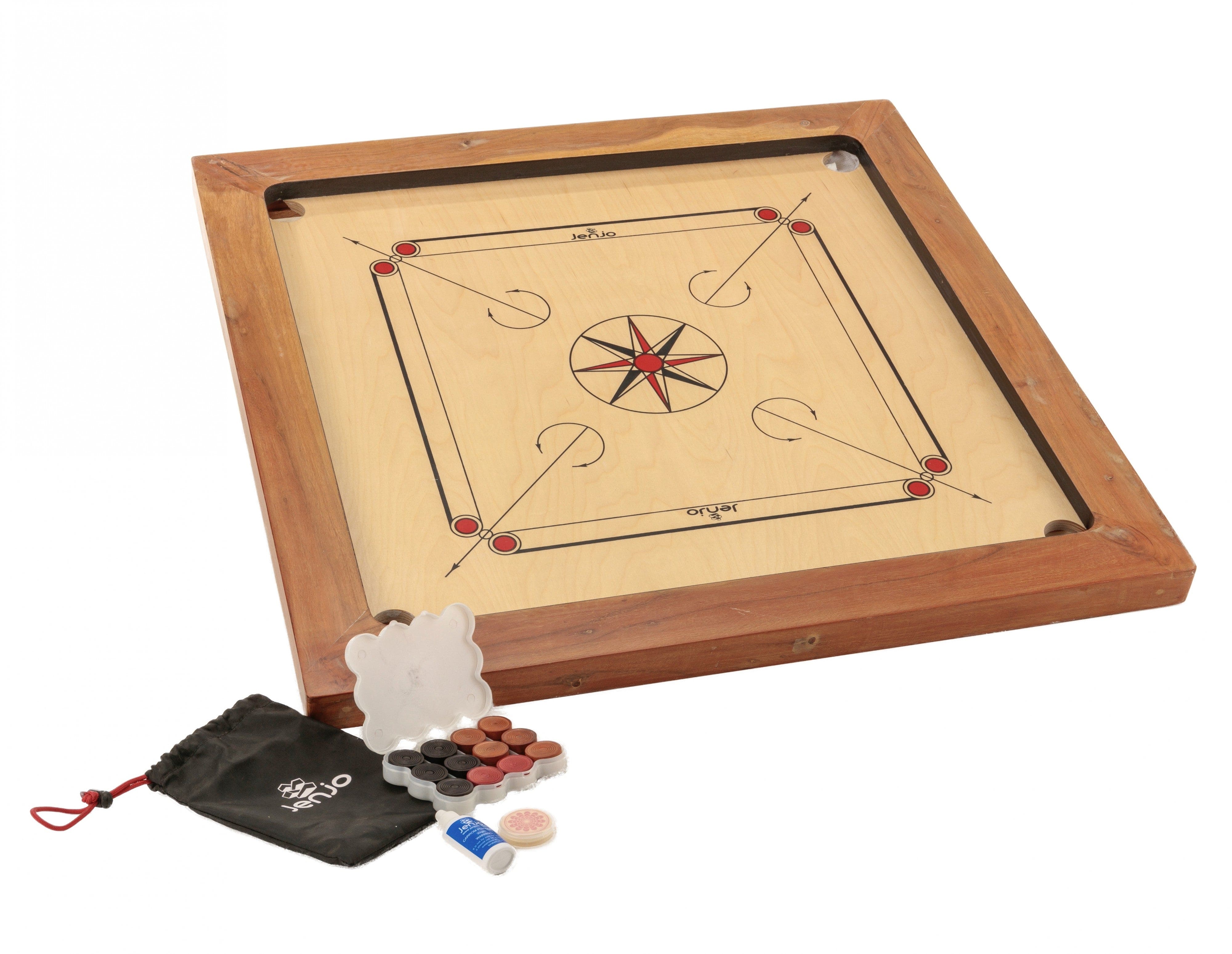 87x87cm Plywood Championship Carrom Board with 74x74cm Internal Playing Area